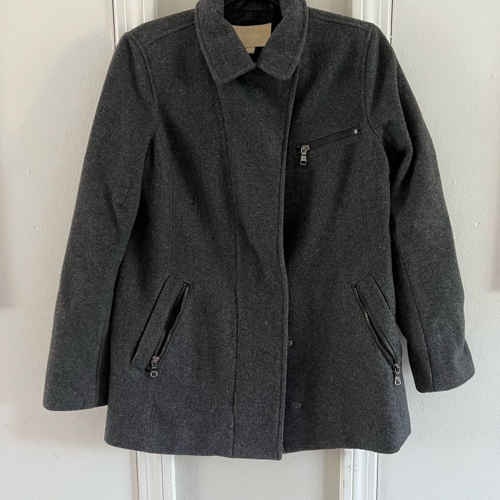 Banana Republic Charcoal Pea Coat